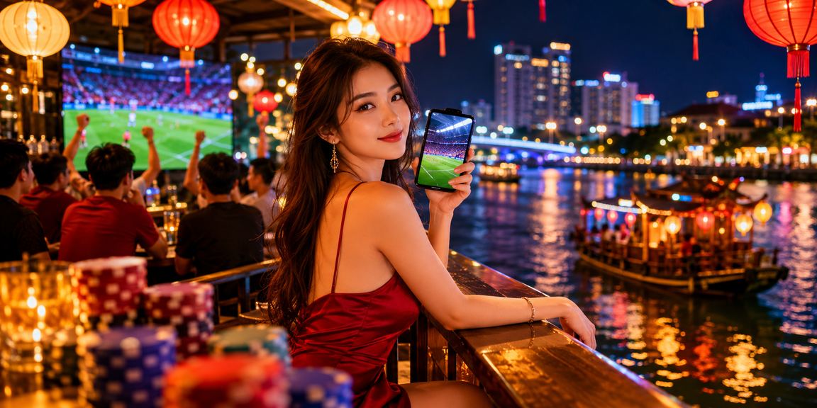 Sân bóng đá với đèn lồng truyền thống tại Hà Nội